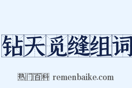 钻天觅缝组词是什么意思的图片